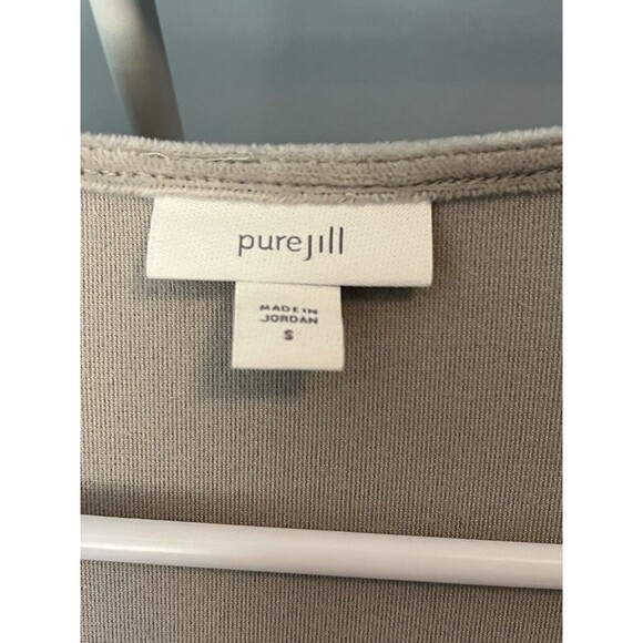 Pure Jill Women’s Silver Tunic Size Small J. Jill Soft Poly Spandex Blend EUC - Picture 2 of 7